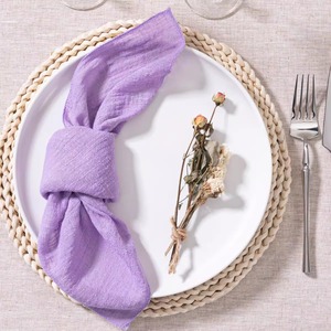 Servilletas de Tela con Diseño de Corazón de Pascua, Color Marrón Quemado, Suaves y Duraderas, Estilo Restaurante, Reutilizables, Decorativas para la Mesa, para Decoración de Comidas Festivas - Product Image 3