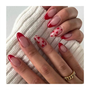 Offre Spéciale fait à la main acrylique cercueil <span class=keywords><strong>faux</strong></span> ongles <span class=keywords><strong>Saint</strong></span> <span class=keywords><strong>Valentin</strong></span> répétable conception de luxe <span class=keywords><strong>faux</strong></span> ongles Logo personnalisé presse sur les ongles - Product Image 5