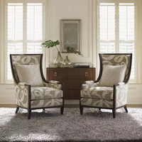 nordisch luxus moderne villa stoff 1 person sitz sofa stuhl rückenlehne stuhl designer massivholz armlehne einzel-sofa