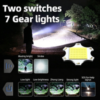 Lampe torche tactique super lumineuse, zoomable, en alliage d'aluminium, étanche, portable, pour le camping, les activités de plein air, les situations d'urgence et le travail