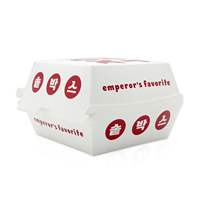 Emballage en papier haut de gamme pour hamburgers, poulet frit, frites, sauces, pour la restauration rapide et les chips, boîte à hamburgers et frites