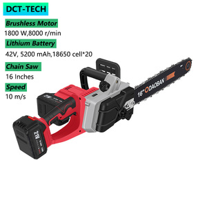 DCT Motosega <span class=keywords><strong>a</strong></span> <span class=keywords><strong>Batteria</strong></span> Elettrica Senza Fili, <span class=keywords><strong>Elettrosega</strong></span> <span class=keywords><strong>Professionale</strong></span> Brushless <span class=keywords><strong>a</strong></span> <span class=keywords><strong>Batteria</strong></span>, Motosega da 16 Pollici con Barra - Product Image 1
