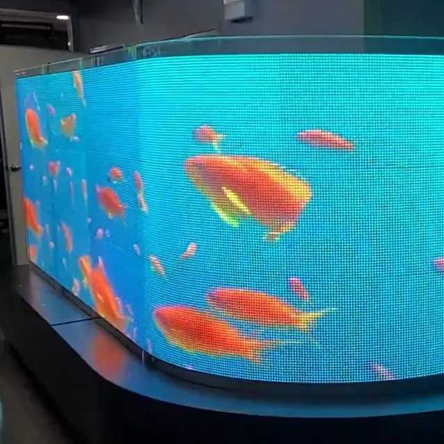 쇼핑몰 창에 3D 화면 투명 led 접착 필름 유연한 접착 led 크리스탈 필름 화면