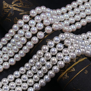 Perles de verre rondes <span class=keywords><strong>effet</strong></span> aurore raffinées de 8 mm, en vrac, pour la fabrication de bijoux de luxe DIY, collier, bracelet, prix de gros d'usine - Product Image 3