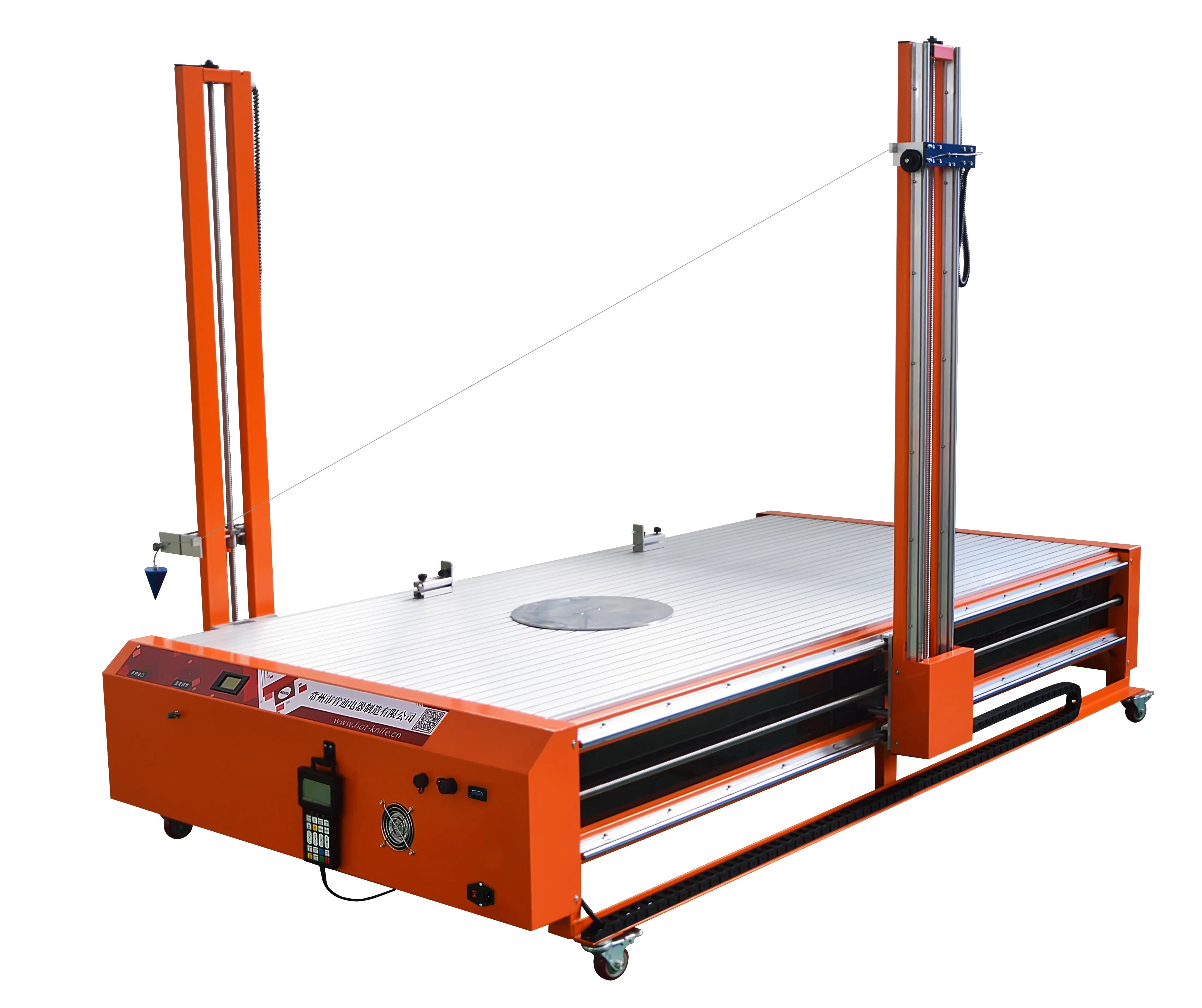 Reklam ve ambalaj endüstrisi için 5 eksenli sıcak tel CNC köpük kesme makinası strafor kesici