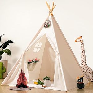 Jouet de jeu pour enfants de haute qualité indien <span class=keywords><strong>Tipi</strong></span> Tans maison coton toile enfants <span class=keywords><strong>tipi</strong></span> tentes - Product Image 1