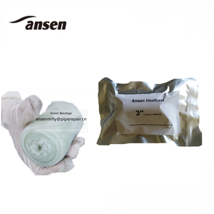 منتجات العناية بالخيول، ضمادة الأرجل الطبية من الألياف الزجاجية للخيول، شريط تثبيت طبي أسود اللون من الألياف الزجاجية والبوليستر - Product Image 5