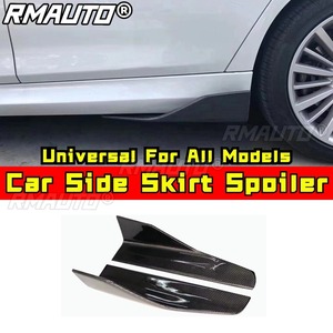 Real Carbon Fiber Look Car Side Skirt Spoiler Guard <b>Splitter</b> Universal For All Models Body Kit Car Accessories - Product Image 2