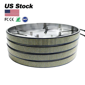 Luces LED Blancas para Ruedas de 17 Pulgadas y 5 Filas, Disponibles en EE. UU., Listas para Enviar, 4680 LED, 288W, IP68, Kit RF con Aplicación para Camiones - Product Image 1