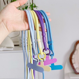 Adjustable 6mm Nylon Crossbody Cell Phone Strap Universal Neck Lanyard with Phone Tether Patch