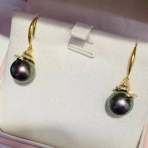 22562DIY Support creux pour boucles d'oreilles en argent S925 avec perles rondes de 9-16 mm, apprêts et composants de bijouterie - Product Image 2