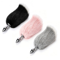 Plug anal électrique en métal en forme de queue de renard, jouet sexuel pour jeux de rôle, équipement de dressage et de punition SM, produits SM