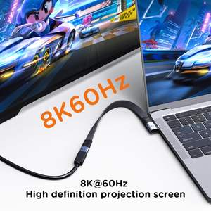 Pastall Vente en gros Câble plat 8k Usb C 4.0 Câbles de données Câble 240W Type C Usb Charge rapide Fil plat pour téléphone vers Android - Product Image 4