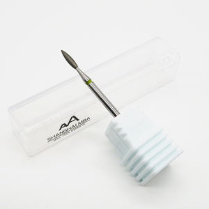 Puntige vlamvormige diamant nagelboor bit nagelriem polijstmiddel carbide freesgereedschap voor manicure - Product Image 5