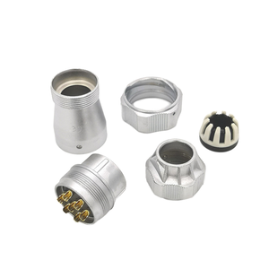 Conector Eléctrico Impermeable IP67 de 16 Pines para Aviación, con Tuerca de Sujeción Metálica, Tipo Bayoneta, Contacto de Latón Chapado en Oro, Alimentación para <span class=keywords><strong>PC</strong></span> - Product Image 1