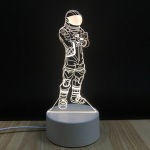 Thiên nga tình yêu 3D Đèn nút chuyển đổi LED trực quan Đèn quà tặng trang trí bầu không khí nhỏ 3D ánh sáng đồ đạc USB LED ánh sáng ban đêm - Product Image 6