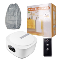 Sèche-linge électrique portable 600W, mini semi-automatique, écoénergétique classe A, pour usage hôtelier, boîtier en plastique, lumière UV LED