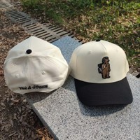 Casquette de sport 5 panneaux personnalisée avec logo brodé pour hommes et femmes, Gorras en coton beige OEM, Casquette de baseball de haute qualité