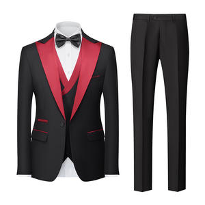 Chaqueta clásica ajustada para hombre, traje de 3 piezas de un solo pecho, esmoquin de talla grande para novio, para boda, trajes masculinos para adultos - Product Image 6