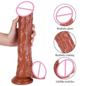 Lange Zuignap Siliconen Paddestoel 30Cm Pils Zacht Pvc Realistische Dildo Zuignap 12 Inch Dildo Voor Vrouwen Vagina - Product Image 3