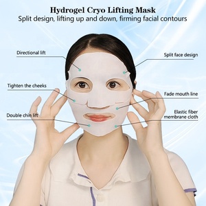 Mascarilla Facial y de Cuello de Hidrogel de <span class=keywords><strong>Dos</strong></span> Piezas, Reafirmante Intensiva, Hidratante, con Colágeno, Vitamina C y Glicerina, Cuidado de la Piel, Marca Privada OEM - Product Image 2