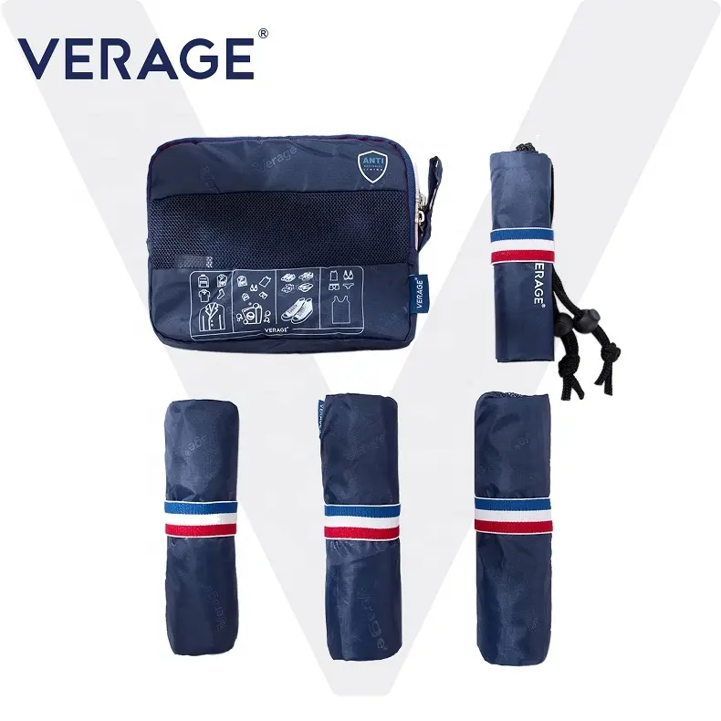 VERAGE NEW UPDATING 2023 Bag Anti-bacterial Lining Packing Cube Organizer Travel Men Women Set 5pcs