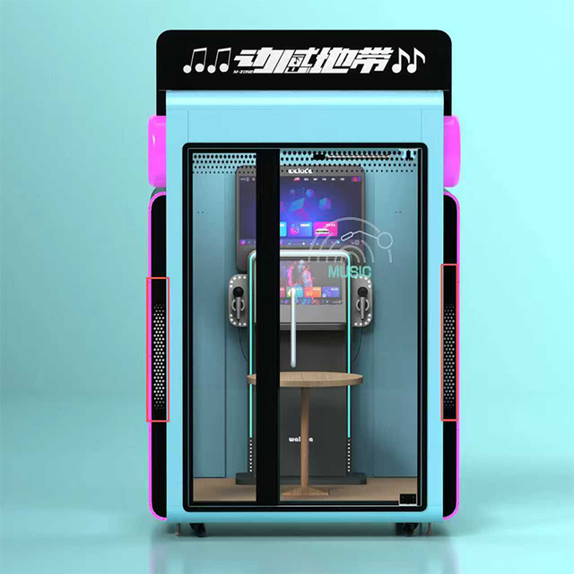 Mini Booth Soundproof Room Self-Service Karaoke Machine Mini Mobile Jukebox Coin Operated Games