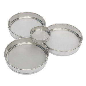 Test de tamis de finesse du ciment Diamètre de laboratoire d'analyse de tamis d'essai de 20 microns 200mm Maille tissée d'acier inoxydable de 300mm - Product Image 5