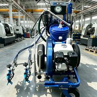 Machine de marquage routier manuelle sans air avec une largeur de traçage de 20 cm pour les travaux de marquage routier importants