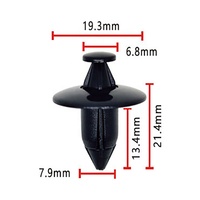 6777152010B1 B174 POM/Nylon Clip en plastique Clips de retenue de couvercle de pare-chocs avant pour pièces automobiles