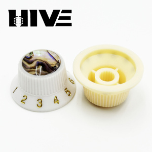 Capuchons de potentiomètres de guitare HIVE en nacre d'ormeau de 6 mm, boutons de <span class=keywords><strong>volume</strong></span> et de tonalité pour guitare électrique ST, pièces de rechange - Product Image 5