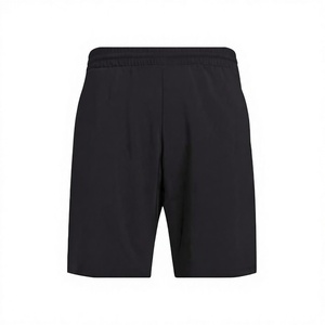 Shorts de sport décontractés pour hommes, imprimés, noirs, à taille haute élastique, imperméables, à séchage rapide, en coton tricoté et polaire - Product Image 2