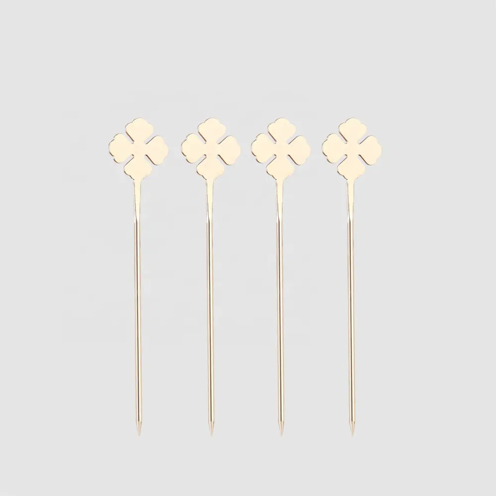 OUYADA Factory Direct Metal Stainless Steel Party Cocktail Picks