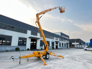 Platform Kerja Udara Konstruksi Ce Iso, <span class=keywords><strong>Boom</strong></span> Nacelle Elevatrice yang Dapat Diderek, <span class=keywords><strong>Lift</strong></span> <span class=keywords><strong>Boom</strong></span> 10-22m - Product Image 3