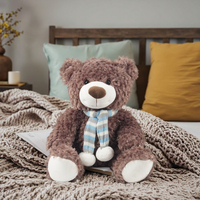 Ours en peluche personnalisé en gros avec rembourrage en coton PP et doublure en maille, cadeau d'anniversaire pour enfants - Soulagement du stress pour la conception