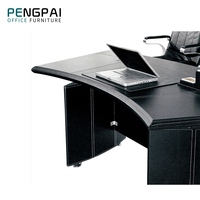 Bureau cambré de style créatif Table de conception européenne demi-ronde Meubles de bureau en demi-cercle Table de bureau