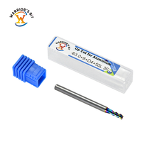 Outils de fraise CNC Warrior's Bit fraise en bout enduite à 3 lames avec diamètre de tige de 4mm personnalisable OEM/ODM pour l'aluminium