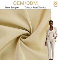 Fournisseur de choix Tissu tissé 95% Polyester 5% Spandex, imitation acétate, texture mate, confortable pour robes, chemisiers, costumes, abayas
