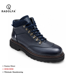 <span class=keywords><strong>Bottes</strong></span> d'hiver en cuir pour hommes RADOLFA Premium, col en laine, chaussures de randonnée, <span class=keywords><strong>bottes</strong></span> de travail de luxe, semelle robuste, vente en gros - Product Image 1