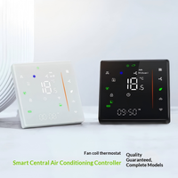 Termostato Inteligente WiFi Tuya con Pantalla Táctil LCD de Vidrio, Control Remoto por Aplicación, Temporizador y Control por Voz para Calefacción Central y Piso Radiante en el Hogar