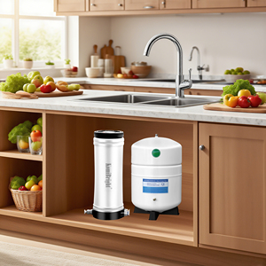 Système purificateur d'<span class=keywords><strong>eau</strong></span> manuel à osmose inverse pour la maison avec <span class=keywords><strong>filtration</strong></span> en 3 étapes Construction en plastique autonettoyante - Product Image 2