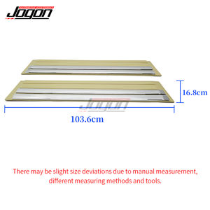 2 Piezas de Molduras Laterales Cromadas para Puerta de Coche, Cubierta de Moldura para <span class=keywords><strong>Toyota</strong></span> Land Cruiser LC79 FJ79 <span class=keywords><strong>J79</strong></span> HDJ79, Accesorios Exteriores para Camioneta de 2 Puertas - Product Image 3