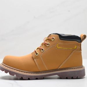 מגפי מרטין לגברים, יוקרתיים, במבצע חם, וינטג', עור חתול מקורי, עמידים למים, עיצוב רקום, שרוכים, כותנה, לסתיו - Product Image 2