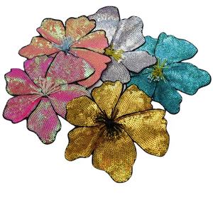 ZSY toppe di fiori fatte a mano vetro/resina strass di cristallo abbigliamento applique perline paillettes fiori - Product Image 2