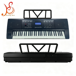 <span class=keywords><strong>Clavier</strong></span> de piano électronique HUASHENG 61 touches avec réponse tactile, écran LCD, 300 timbres, <span class=keywords><strong>USB</strong></span> <span class=keywords><strong>MIDI</strong></span>, pour l'enseignement à domicile - Product Image 4