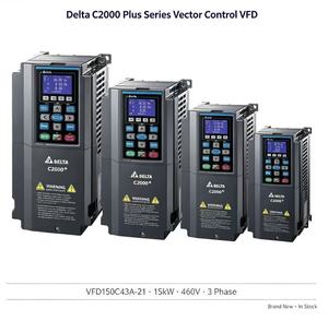 Variateur de fréquence Delta VFD150C43A-21 C2000 Plus VFD 15kW 460V triphasé pour moteur AC en stock - Product Image 2