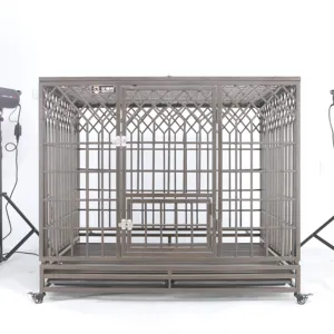 metal dog crate with wheels 42 inch