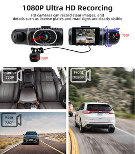 하이 퀄리티 전체 <span class=keywords><strong>HD</strong></span> AHD1080P 3 채널 카메라 Dashcam 와이파이 자동차 <span class=keywords><strong>dvr</strong></span> 2 인치 전면 및 후면 대시 캠 카메라 자동차 - Product Image 3