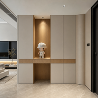 Meuble à chaussures de luxe moderne pour entrée, style italien minimaliste, rangement intégré, organisateur modulaire pour buanderie avec éclairage LED, mobilier de maison