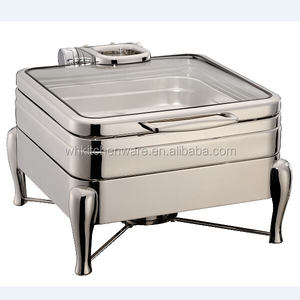 Nuevo plato de frotamiento de inducción de lujo de acero inoxidable 18/10 con bisagra hidráulica - Product Image 6